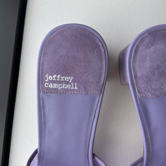 Jeffrey Campbell Malinin Block Heel Sandal Size 8.5 Lilac Purple - Picture 2 of 11